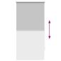 Preview: Verdunkelungsrollo 64,4 x 120 cm, Stoffbreite 60 cm, Grau