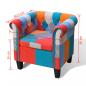 Preview: Sessel mit Patchwork-Design Stoff 
