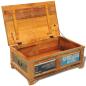 Preview: Couchtisch mit Stauraum Vintage Altholz 