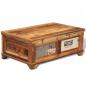 Preview: Couchtisch mit Stauraum Vintage Altholz 