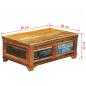 Preview: Couchtisch mit Stauraum Vintage Altholz 