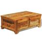 Preview: Couchtisch mit Stauraum Vintage Altholz 