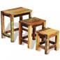 Preview: 3-tlg. Satztisch-Set Vintage Altholz