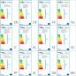 Preview: Deckenleuchte 2 Stk. Höhenverstellbar Halbkugelförmig Weiß