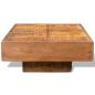 Preview: Couchtisch Braun Quadratisch Massivholz Mango 