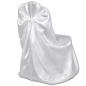 Preview: 6 x Stuhlhusse für Hochzeit Bankett weiß