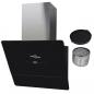 Preview: Dunstabzugshaube Schwarz Hartglas mit Display 600 mm