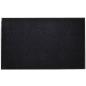 Preview: Schwarze PVC Türmatte 90 x 60 cm