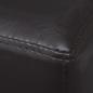 Preview: Sitzbank 139,5 cm Dunkelbraun Kunstleder