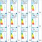 Preview: Deckenlampe transparente weiße Blätterranken mit Acryl-Blättern 5x E14