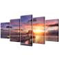 Preview: Bilder Dekoration Set Strand mit Pavillon 200 x 100 cm