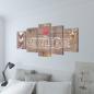 Preview: Bilder Dekoration Set Home Sweet Home 100 x 50 cm