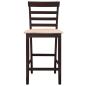 Preview: Barhocker 2 Stk. Braun Stoff