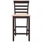 Preview: Barhocker 2 Stk. Braun Stoff