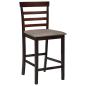 Preview: Barhocker 2 Stk. Braun Stoff