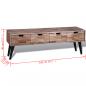 Preview: TV-Schrank mit 4 Schubladen Altholz Teak