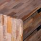 Preview: Nachttisch mit 2 Schubladen Altholz Teak 