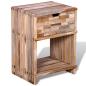 Preview: Nachttisch mit Schublade Altholz Teak 