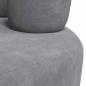 Preview: Stuhl in Handform Grau Samt