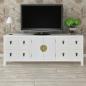 Preview: Holz-Sideboard Asiatisches Design 8 Schubladen 2 Türen