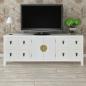 Preview: Holz-Sideboard Asiatisches Design 8 Schubladen 2 Türen