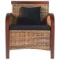 Preview: Sessel Rattan Handgeflochten 