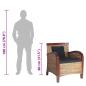Preview: Sessel Rattan Handgeflochten 