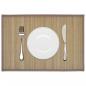 Preview: ARDEBO.de - 6 Bambus-Platzdeckchen 30 x 45 cm Braun