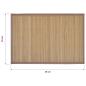 Preview: 6 Bambus-Platzdeckchen 30 x 45 cm Braun