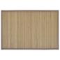 Preview: 6 Bambus-Platzdeckchen 30 x 45 cm Braun