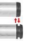 Preview: 4x höhenverstellbares Tischbein Nickel gebürstet 710 mm