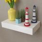 Preview: Wandregal mit Schublade MDF Weiß