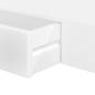 Preview: Wandregal mit Schublade MDF Weiß