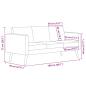 Preview: Sofa 3-Sitzer Stoff Dunkelgrau 