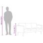 Preview: Sofa 3-Sitzer Stoff Dunkelgrau 
