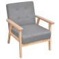 Preview: Sessel Hellgrau Stoff