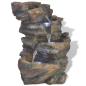 Preview: Zimmerbrunnen mit LED-Licht Polyresin