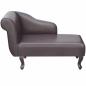 Preview: Chaiselongue Braun Kunstleder 