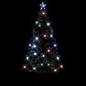 Preview: Vorbeleuchteter Weihnachtsbaum mit Ständer und LED 180 cm Glasfaser