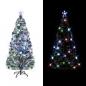 Preview: Vorbeleuchteter Weihnachtsbaum mit Ständer und LED 180 cm Glasfaser