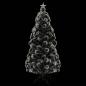 Preview: Vorbeleuchteter Weihnachtsbaum mit Ständer und LED 210 cm Glasfaser