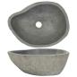 Preview: Waschbecken Flussstein Oval (37-46)x(29-36) cm