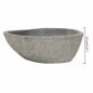 Preview: Waschbecken Flussstein Oval (37-46)x(29-36) cm