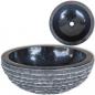 Preview: ARDEBO.de - Waschbecken Marmor 40 cm Schwarz