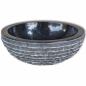 Preview: Waschbecken Marmor 40 cm Schwarz