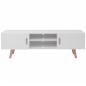 Preview: TV-Schrank MDF 150x35x48,5 cm Hochglanz-Weiß