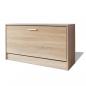 Preview: Schreibtisch mit Schublade und Schrank Eiche 100x40x73 cm