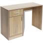 Preview: Schreibtisch mit Schublade und Schrank Eiche 100x40x73 cm