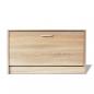 Preview: Schreibtisch mit Schublade und Schrank Eiche 100x40x73 cm