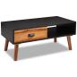 Preview: Couchtisch Akazienholz Massiv 90 x 50 x 40 cm